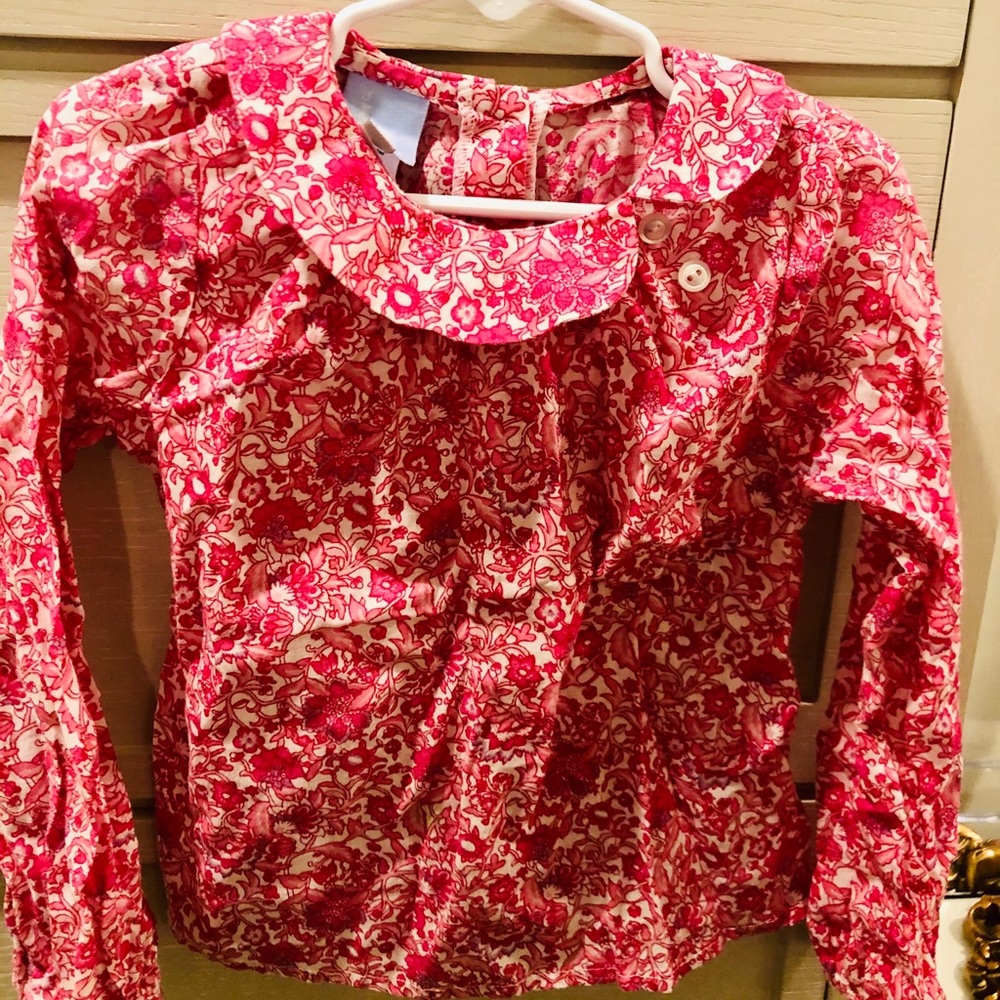 Bella Bliss Pink Printed Girls Blouse.